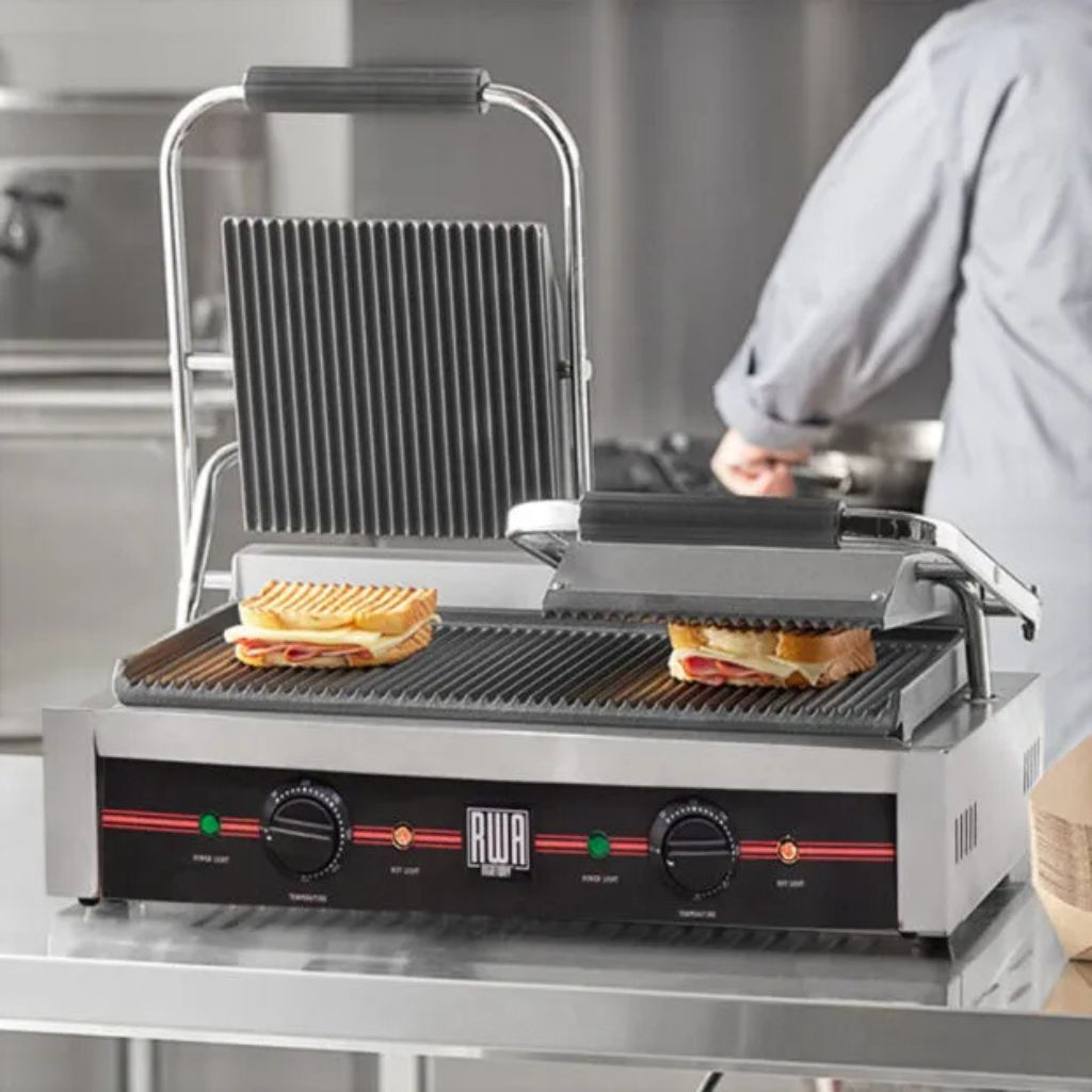 Sandwichera Panini Doble Placa