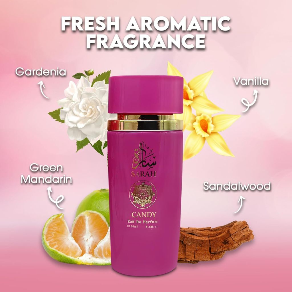 Perfume para Mujer Sarah Candy, 100 ML