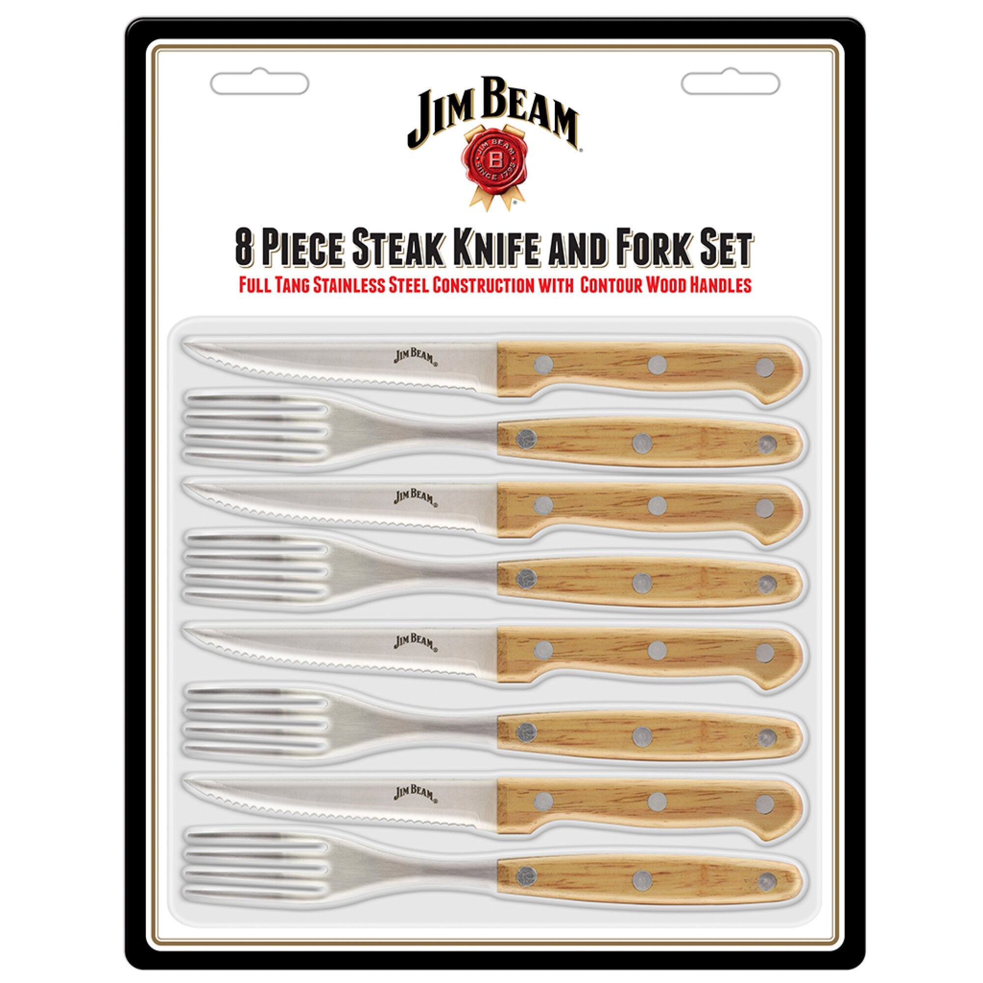 Jim Beam Set Cuchillos y Tenedores 8 piezas JB0208