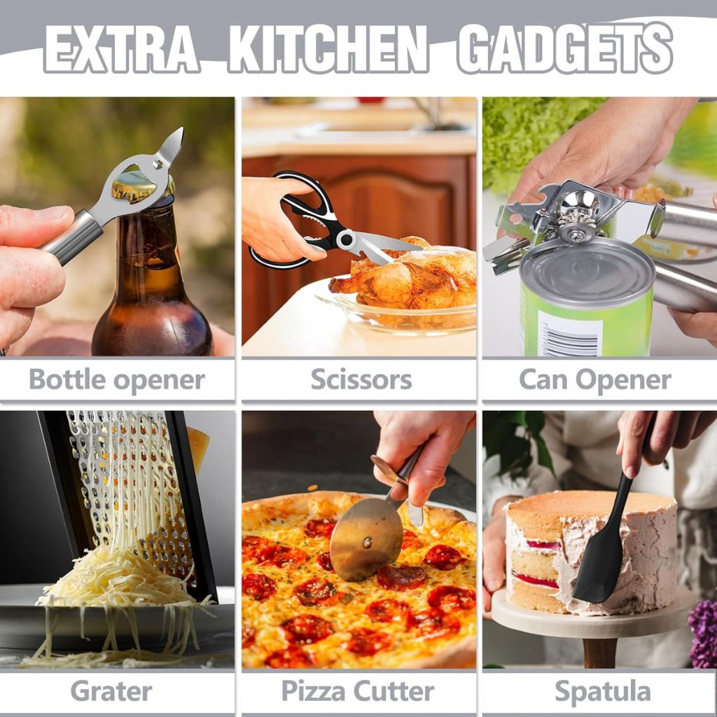 Umite Chef Juego de Utensilios de Cocina de Silicona, 34 piezas