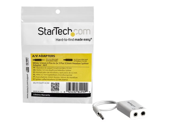 StarTech Adaptador de Auriculares con Microfono