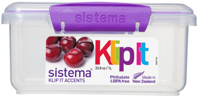 Sistema Recipiente Rectangular, 1Litros