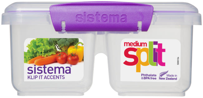 Sistema Gallery Recipiente Mediano, Split doble Compartimiento, 1L