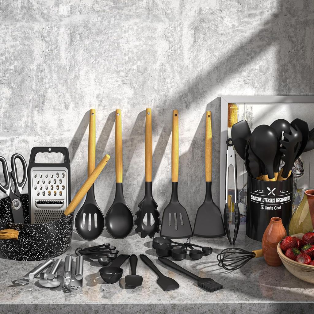 Umite Chef Juego de Utensilios de Cocina de Silicona, 34 piezas