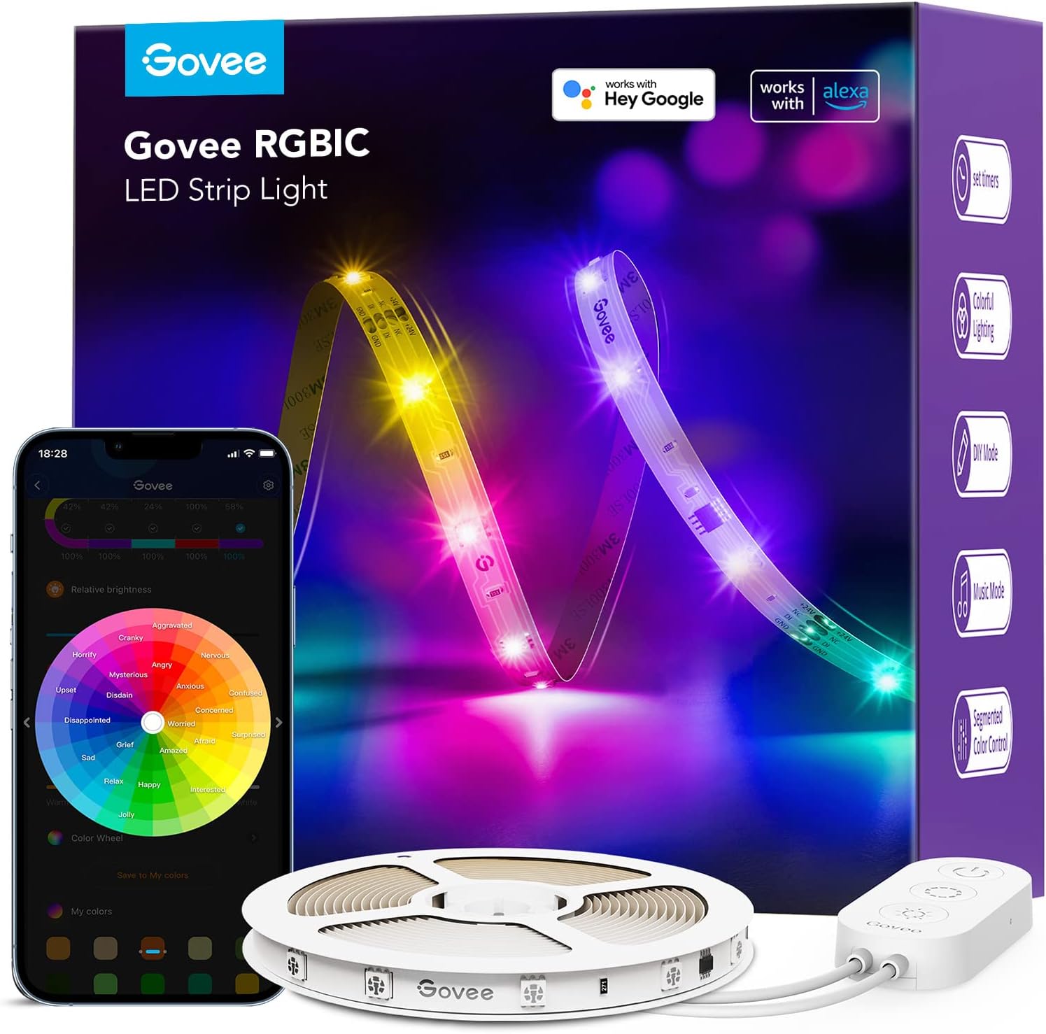 Govee Cable de Luces WiFi y Bluetooth H618A