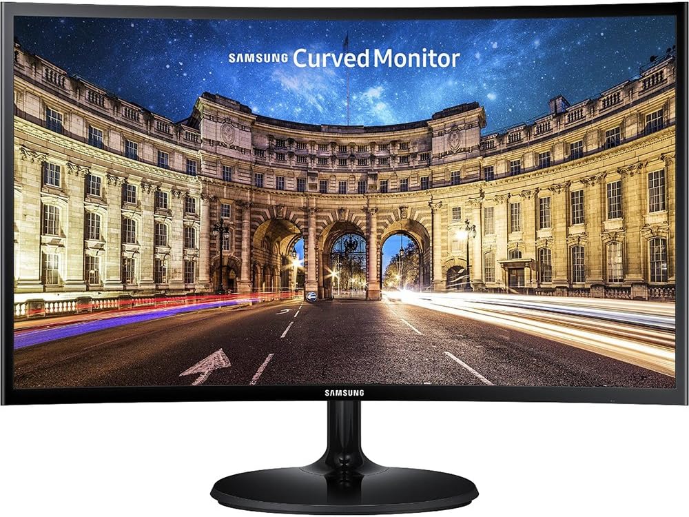 Samsung Monitor LED Curvo 24", LC24F390FHNXZA