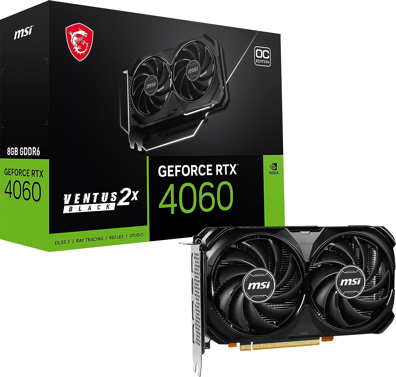 MSI Tarjeta de Video Geforce RTX 4060 8GB GDRR6