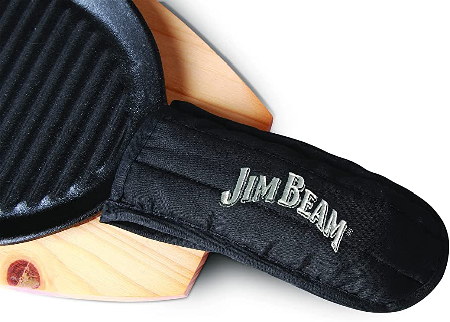 Jim Beam Prensa de Hierro Fundido Con Base Madera JB0159