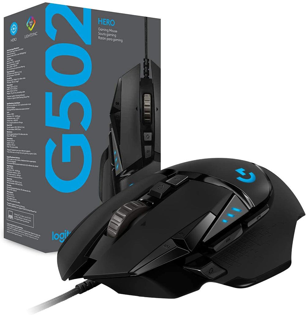 Logitech Mouse Alámbrico G502 Hero