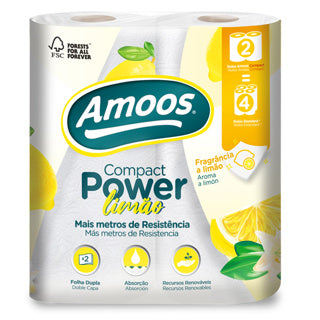 Amoos Toallas de Cocina Aroma Limon, 12 unidades