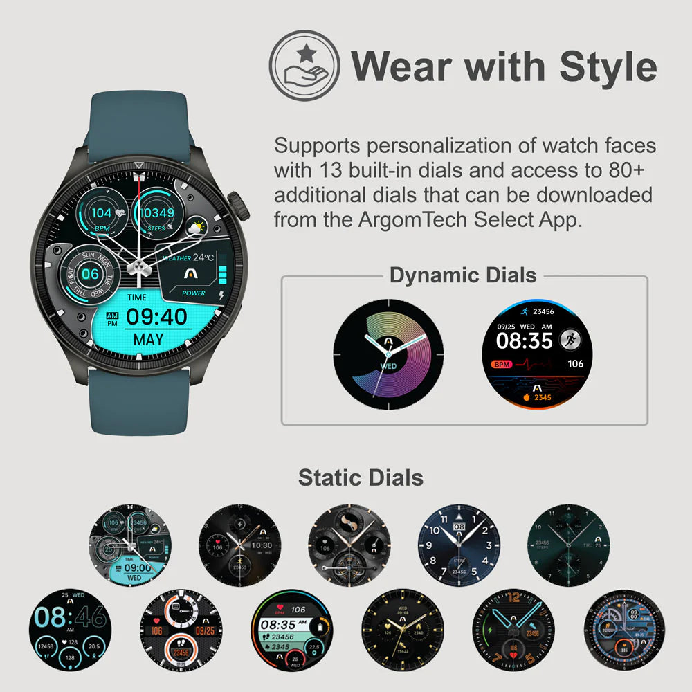 Argom Smartwatch Skeiwatch C61, ARG-WT-6061BK