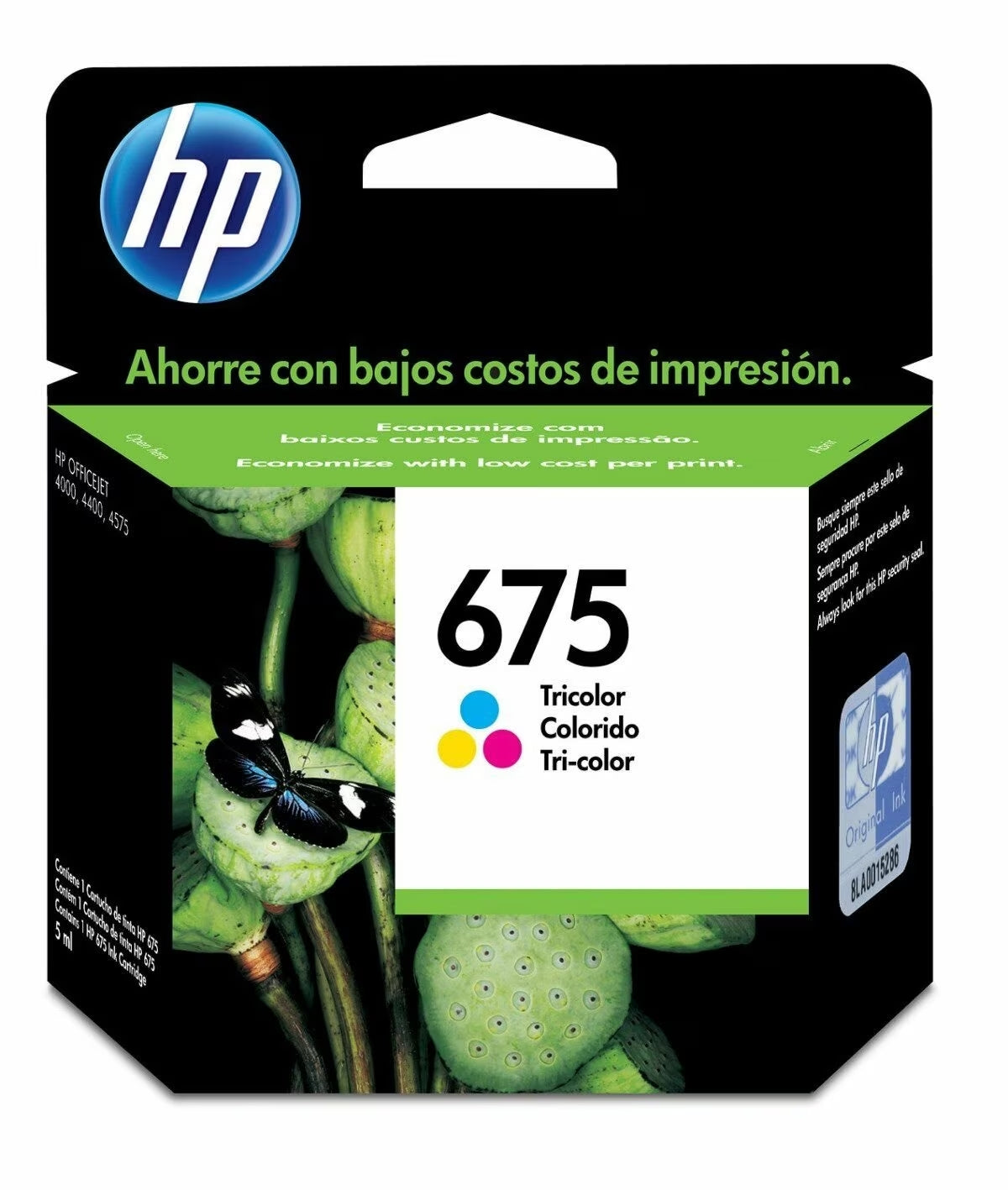 HP Cartucho de Tinta Color #675 (CN691AL)