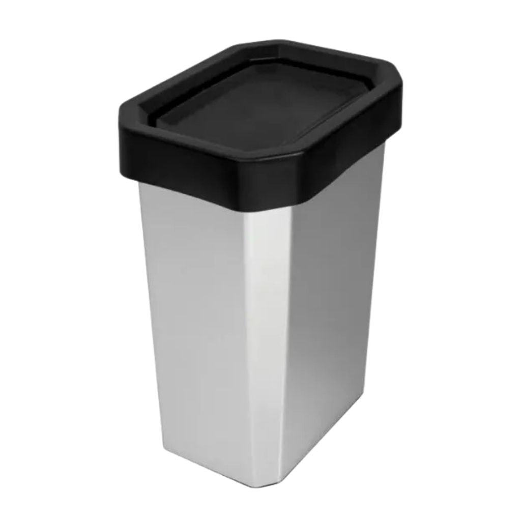 Estra Basurero Blanco de 35L con Tapa Swing, 4-1002510