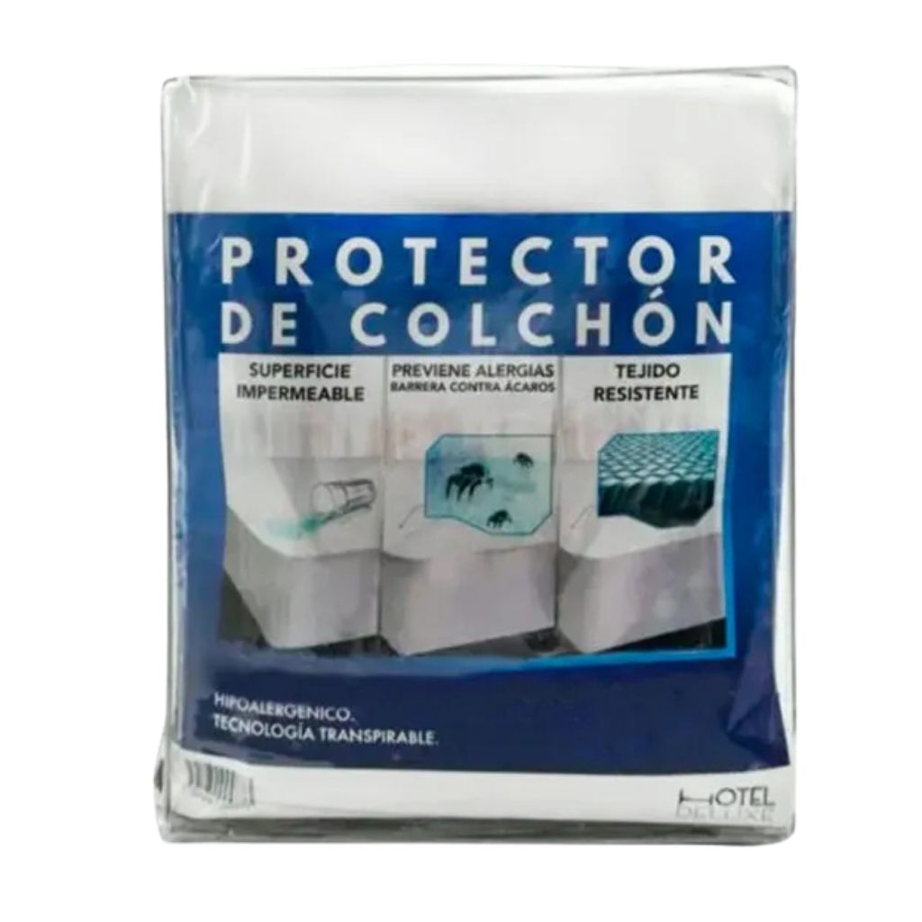 Hotel Deluxe Forro Protector Impermeable de Colchón Queen
