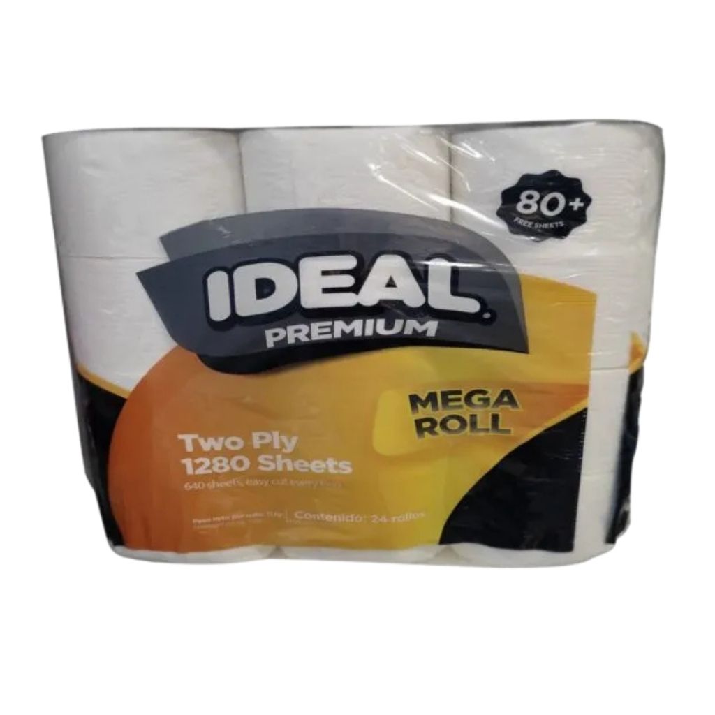 Ideal Premium Papel Higiénico Hojas Dobles x 24 Rollos