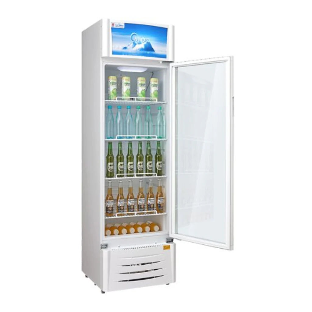 Midea Refrigeradora Exhibidor con Luz 11 Pies, MDRZ309CCNWH-CA