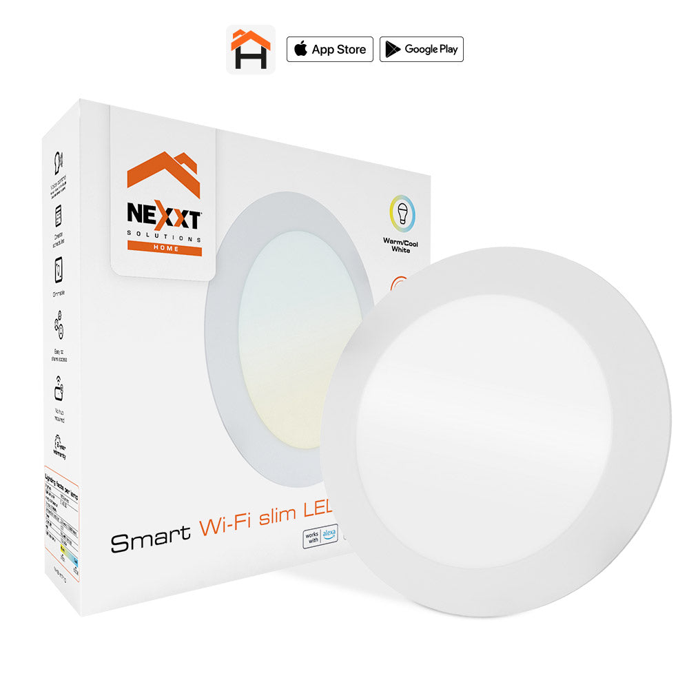 Nexxt Luz LED inteligente empotrable Wi-Fi, NHB-W710
