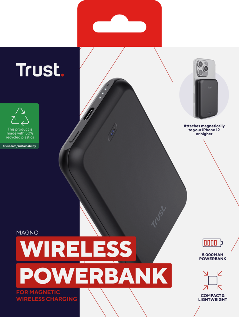 Trust Bateria Externa Inalambrica 5.000 mAh