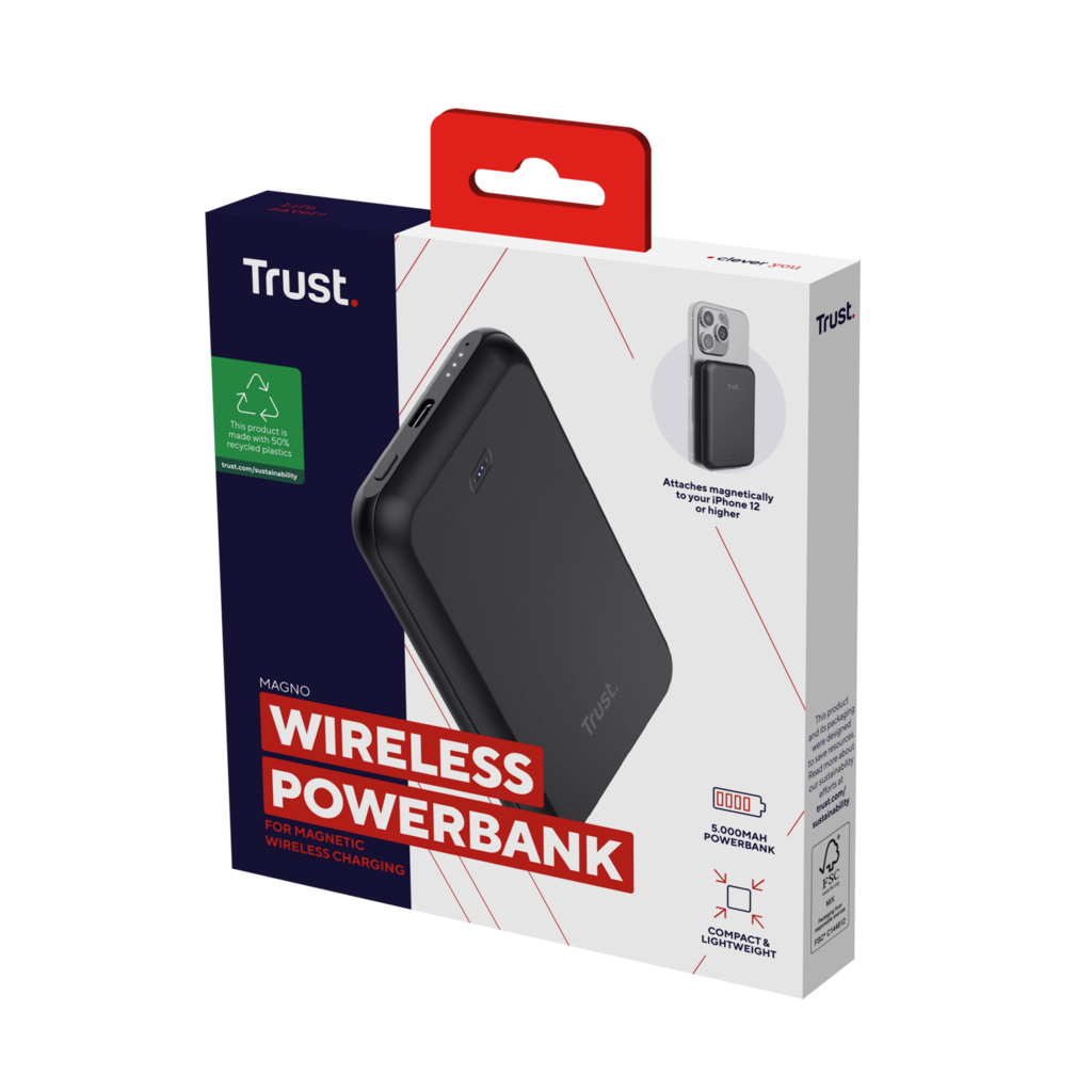 Trust Bateria Externa Inalambrica 5.000 mAh