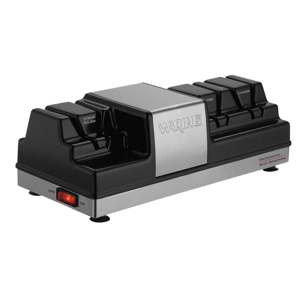 Waring Afilador de Cuchillos Industrial de Tres Estaciones Eléctrico