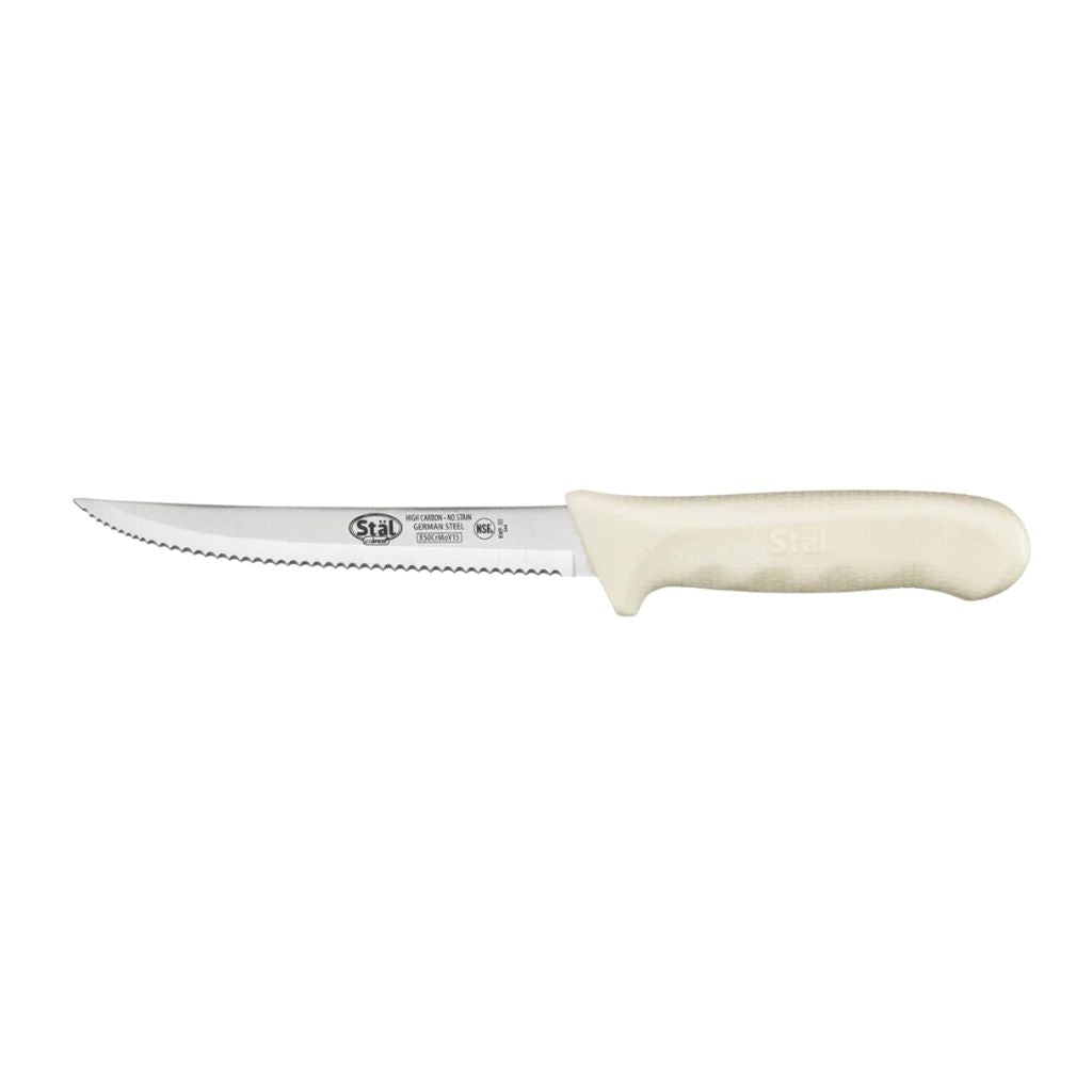 Winco Cuchillo de Cocina Multiuso con Sierra de 5.5 pulgada