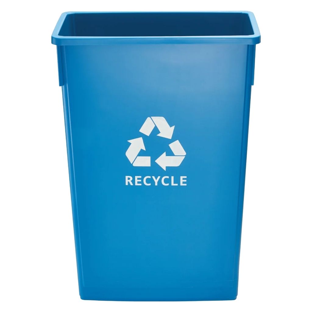Winco Basurero sin tapa Azul de 23 Gal