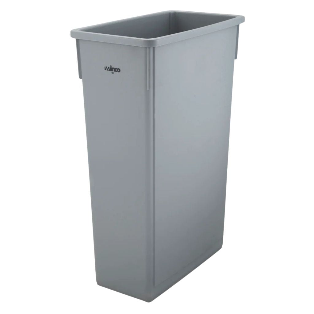 Winco Basurero sin Tapa Gris de 23 Gal