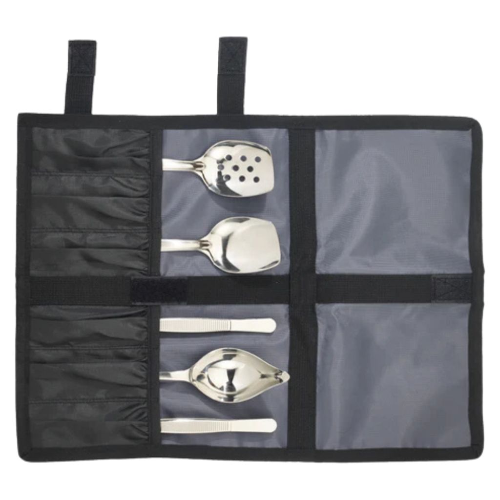 Winco Set Utensilios para Emplatar 5piezas de Acero Inoxidable + Estuche