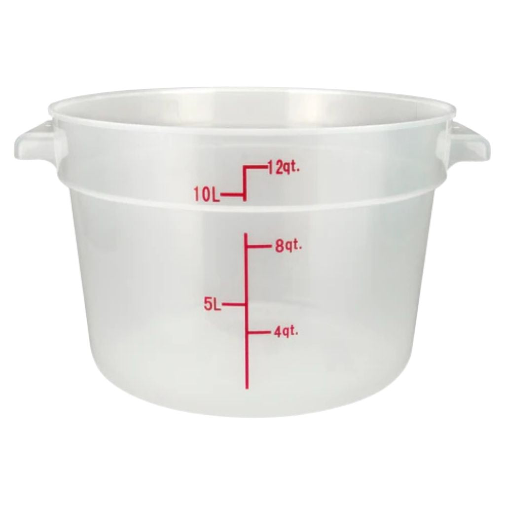 Winco Contenedor Redondo de Polipropileno 12Qt