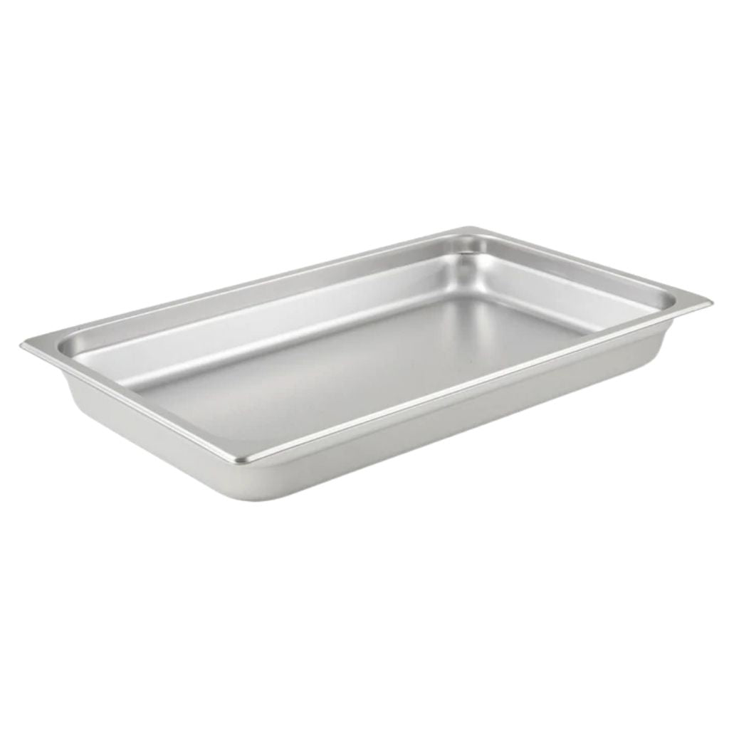 Winco Bandeja Baño María de Acero Inoxidable de 2.5"