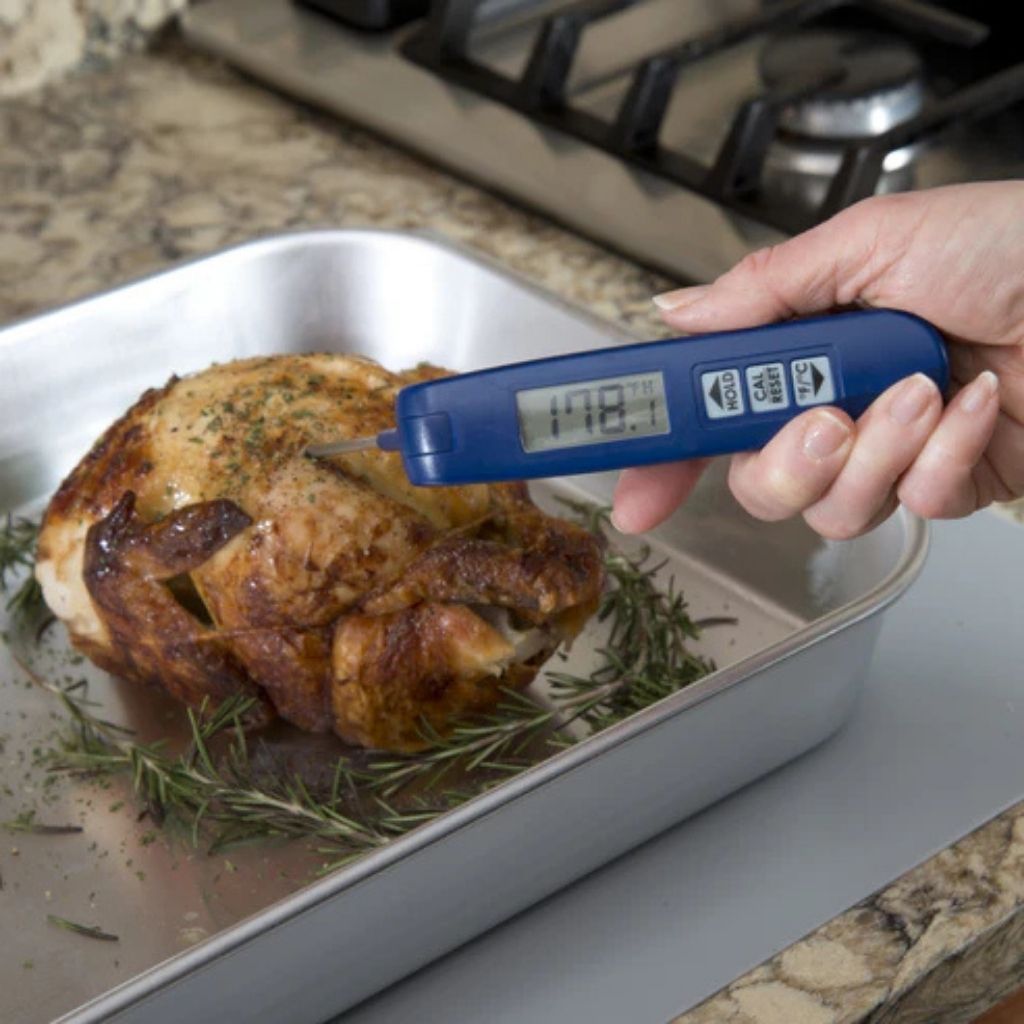 Winco Termómetro Digital Recalibrable con Sonda Plegable de 4"