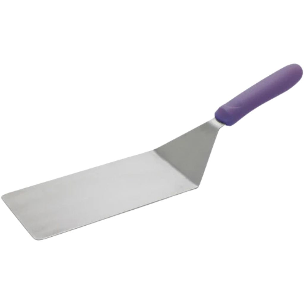 Winco Espátula de Cocina para Plancha con Hoja Lisa Curva 8"