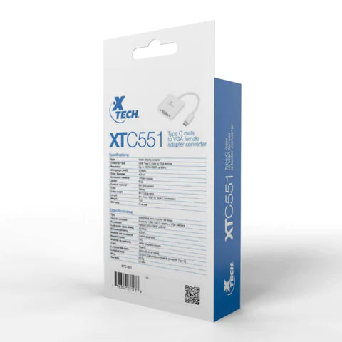 Xtech Adaptador USB-C a VGA
