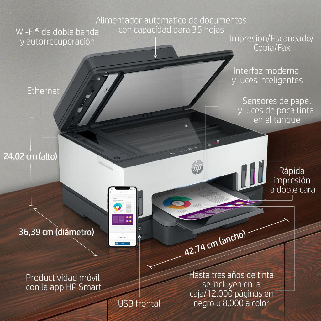 HP Impresora Smart Tank 750, 6UU47A#AKY