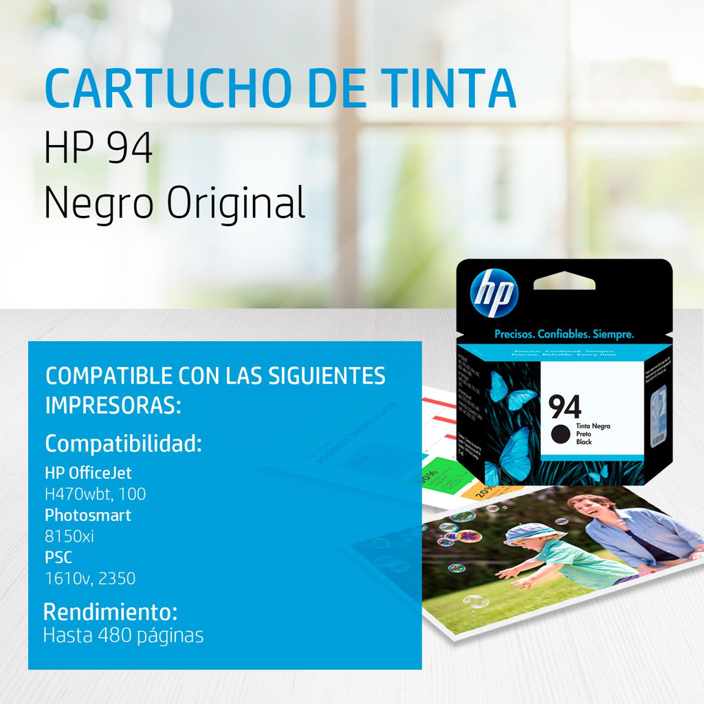 HP Cartucho Negro #94 (C8765WL)