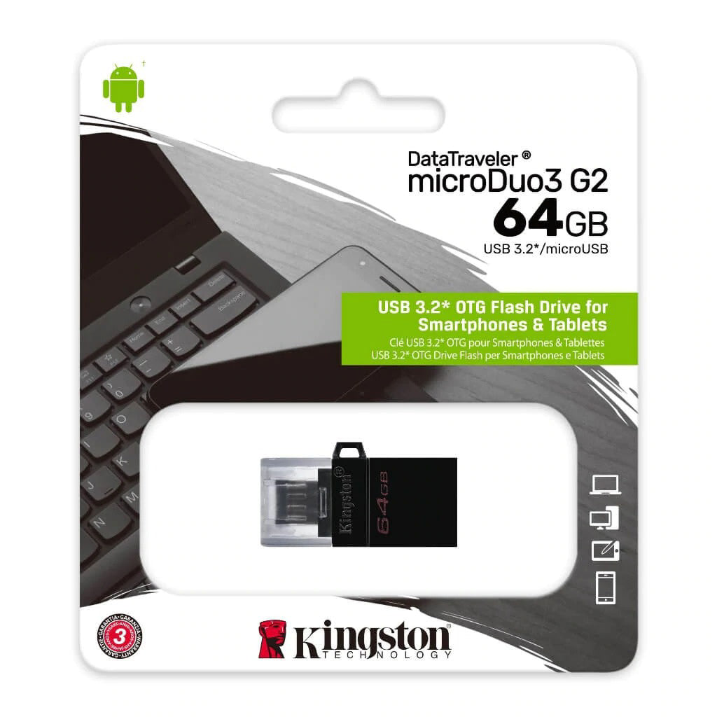 Kingston Memoria USB 32GB, DTDUO3G2/64Gb-TW