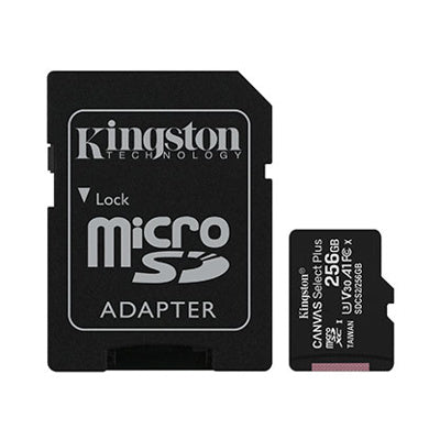 Kingston Tarjeta de Memoria Micro SD de 256 GB Clase 10,SDCS2/256GB