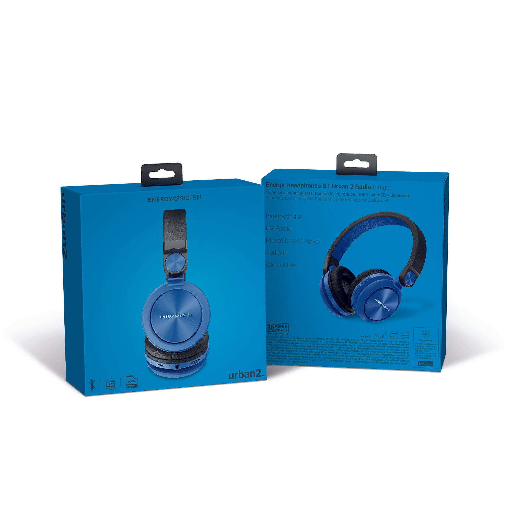 Energy Sistem Audifonos BT Urban 2 Radio