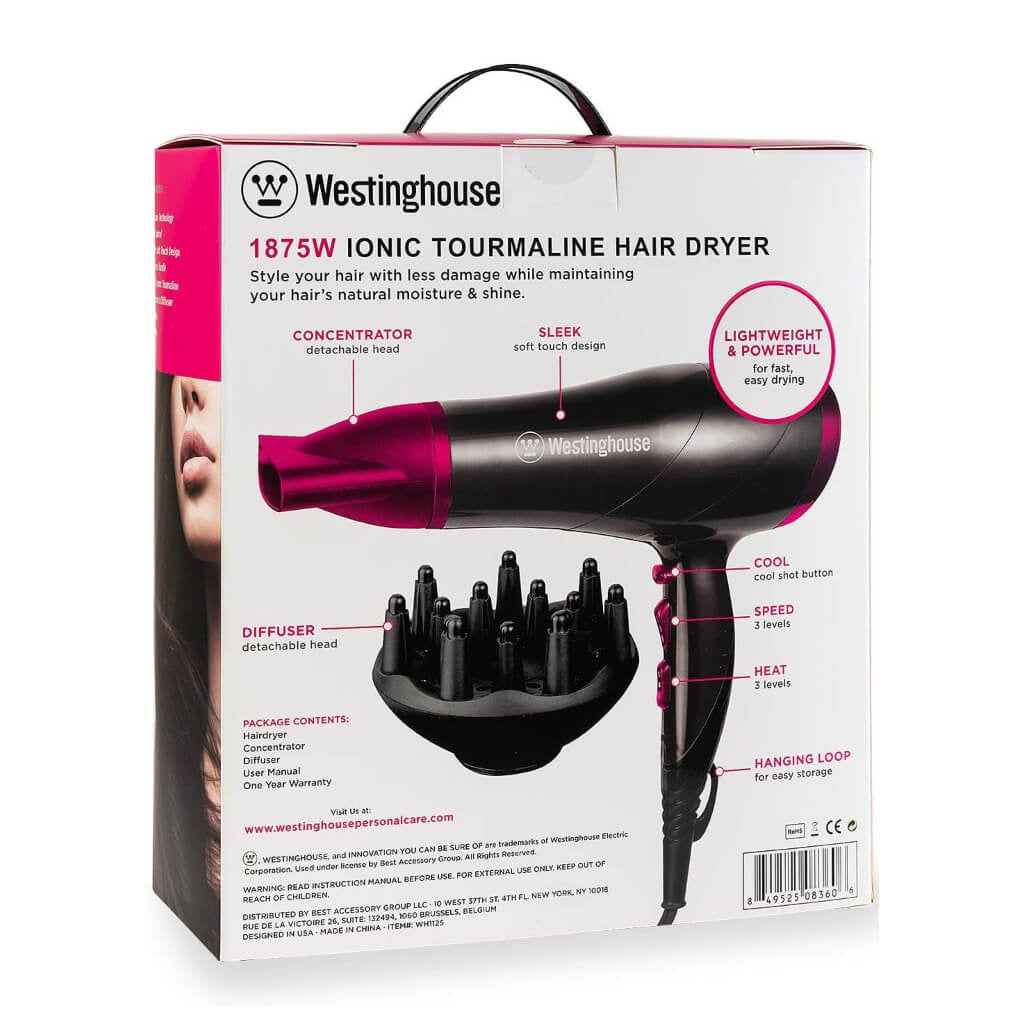 Westinghouse Secador de Cabello Iónica WH1125